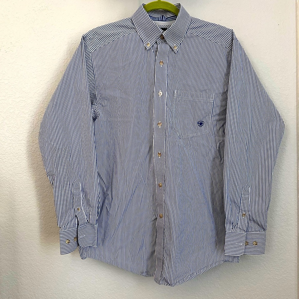 ARIAT | Pro Series Shirt Blue White Stripe Button Down